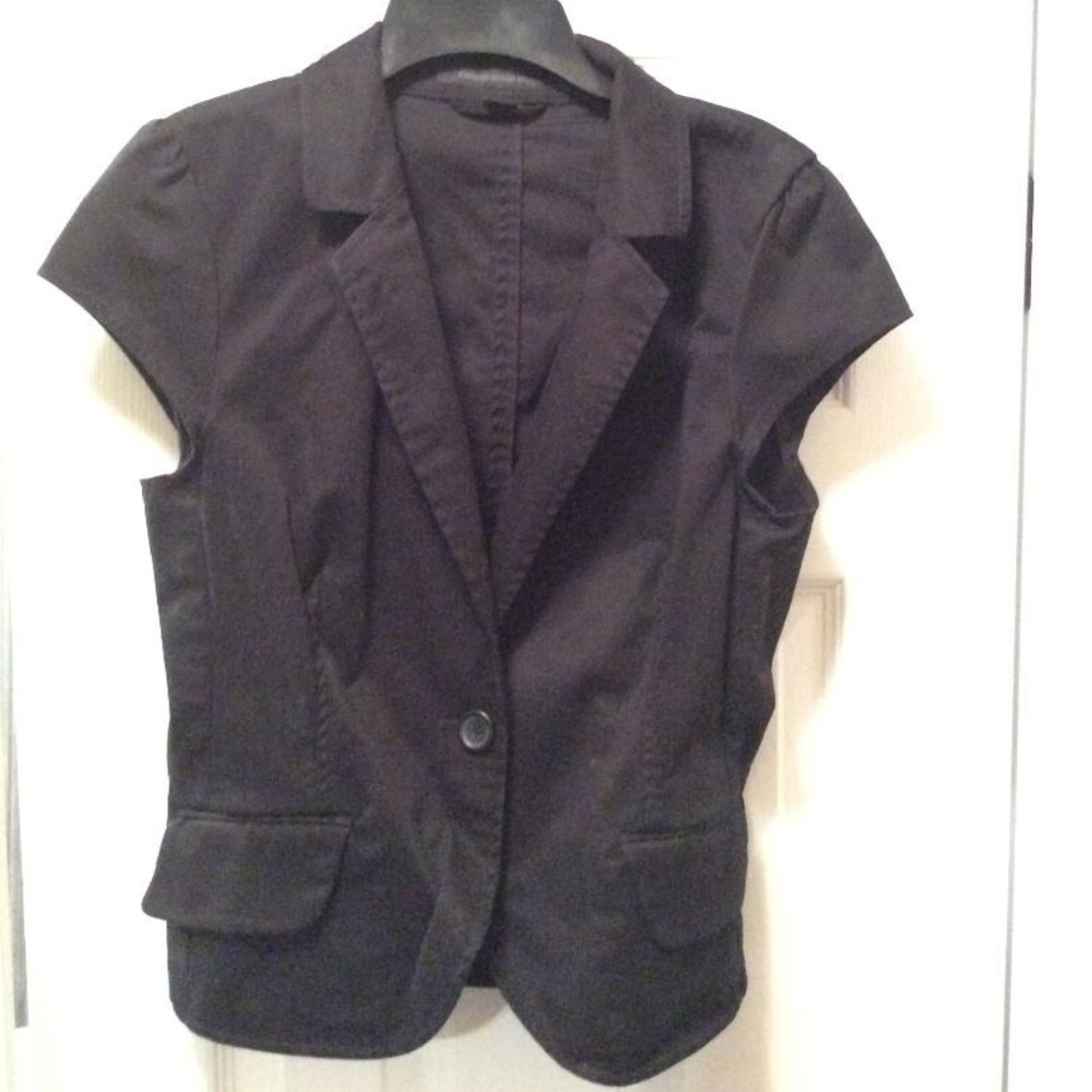 Express Design Studios Black Shirt/Vest Size 8